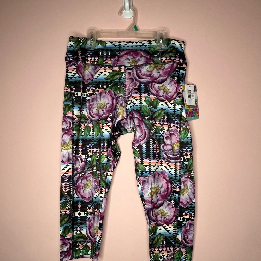 NWT LuLaRoe Jade Colorful Floral Leggings